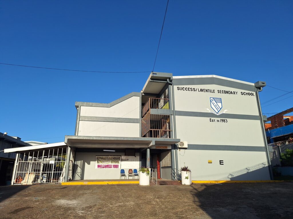 Success Laventille Composite Secondary School building, established 1983